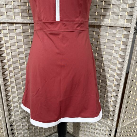 Pickletini Yasmin Zip Front Dress Size S Rust Sleeveless Pickle Ball NEW - Picture 5 of 11